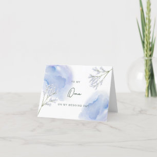 Agradecimento Oma no Cartão de Casamento do Dia