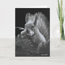 Agradecimento Paddy Cake, Cartão Dobrado de Esquilo
