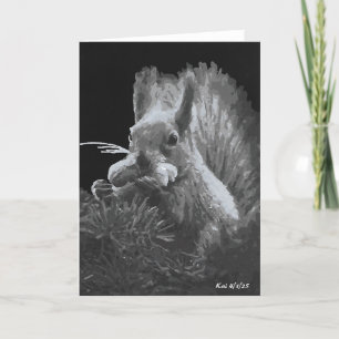 Agradecimento Paddy Cake, Cartão Dobrado de Esquilo