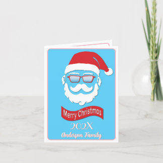 Agradecimento Papais noeis engraçados estilo Hipster Cartão de N