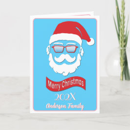 Agradecimento Papais noeis engraçados estilo Hipster Cartão de N