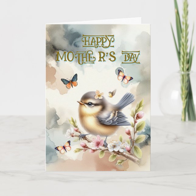 Agradecimento Para a mãe que nunca pára o cartão de Dia de as mã (Frente)