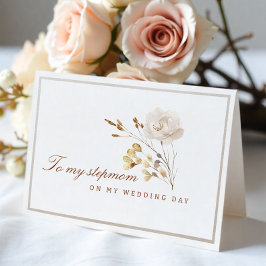 Agradecimento Para a minha madrasta no meu cartão de dia de casa