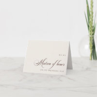 Para Madrinha no Meu Casamento Cartão de Mensagem