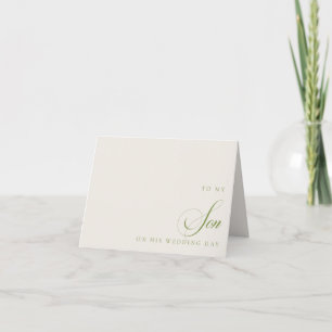 Agradecimento Para Meu Filho No Dia Do Seu Casamento Cartão de M