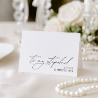 "Para Meu Padrasto no Meu Dia de Casamento" Cartão