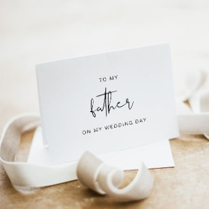 Agradecimento Para Meu Pai No Meu Cartão De Dia De Casamento, Pa