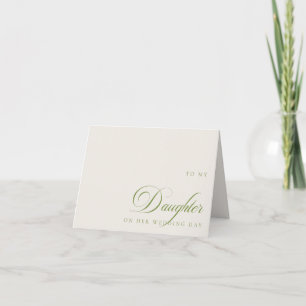 Agradecimento Para Minha Filha No Dia Do Casamento Cartão de Men