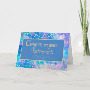 Agradecimento Parabéns! Cartão de aposentadoria personalizado br