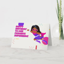 Agradecimento Parabéns de super-herói, 5"x7", Cartão dobrado