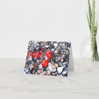 Agradecimento Parabéns Red Seeds Cartão de Saudação de Vazio Exc