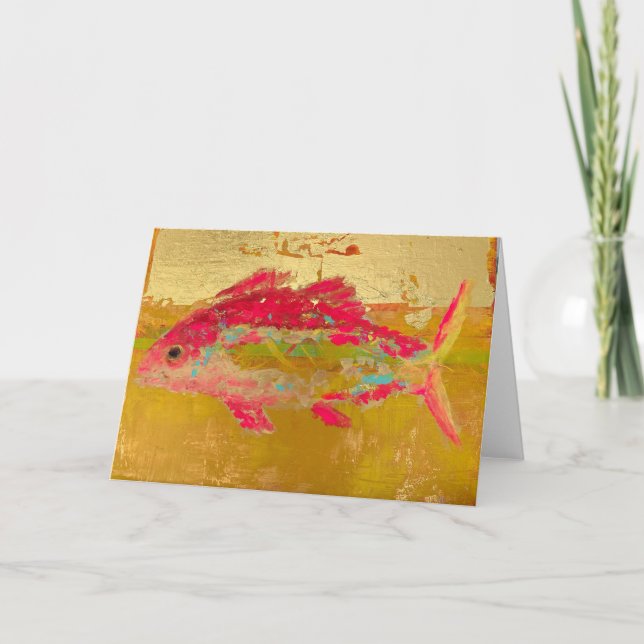 Agradecimento Peixe-ouro de cartão (Frente)