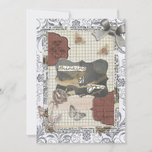 Agradecimento Pensando em seu cartão de saudação pensado