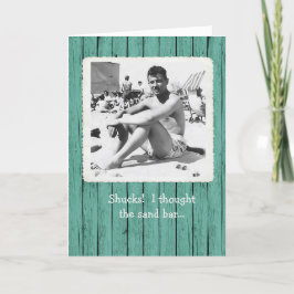 Agradecimento Pensei que o Bar de areia servia o cartão de anive