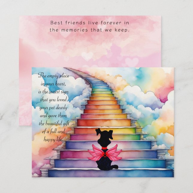 Agradecimento Perda de um Cartão de Saudação de Simpatia por Cac (Frente/Verso)