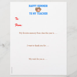 Agradecimento personalizado ao professor no final 