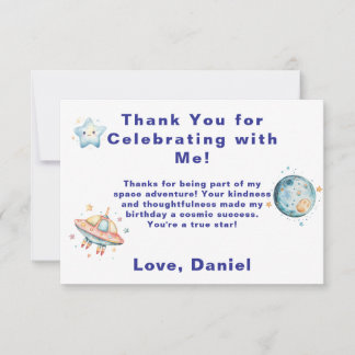 Agradecimento Personalizado Espacial para Astronau