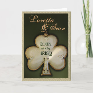 Agradecimento Personalize seu próprio cartão de casamento irland