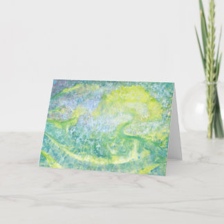 Agradecimento Pintura de um Cartão de Saudação Lullabial