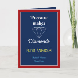 Agradecimento Pressão faz cartão de graduação de ouros