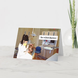 Agradecimento Primeira visita ao Cartão de Menina Dentista