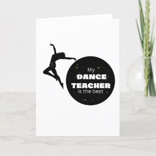 Agradecimento Professor de dança - Cartão de vazio