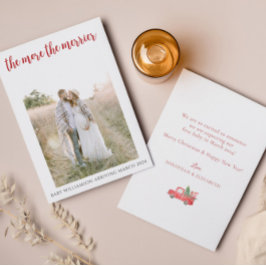 Agradecimento Quanto Mais Merrier Cartão De Natal De Gravidez