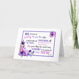 Agradecimento Revelação do Cartão de condolências JW 21:3,4