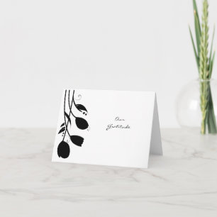 Agradecimento Rolo de Casamento de Tulipa Cartão de Agradeciment