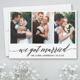 Agradecimento Roteiro De Caligrafia Nos Casamos Com Cartão De Ca