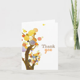 Agradecimento Rustic Boho Trees Obrigado Cartão De Vazio