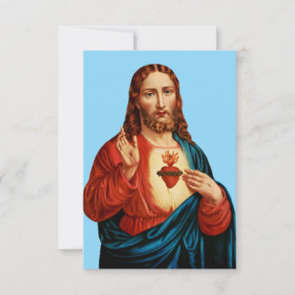 Agradecimento Sagrado Coração de Jesus Cartão Santo | Pai Nosso