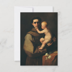 Agradecimento Santo Antônio de Pádua com Jesus Cartão Santo