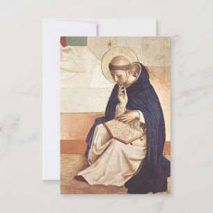 Agradecimento Santo Domingos por Fra Angelico Cartão Premium de
