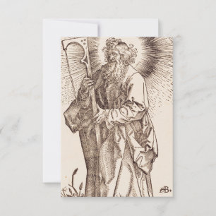 Agradecimento Santo Tiago Menor Cartão Religioso de Arte Sagrada