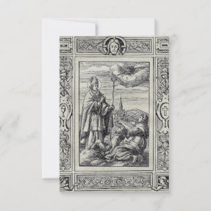 Agradecimento Santo Valentim de Terni Sombras de Cartão Santo de