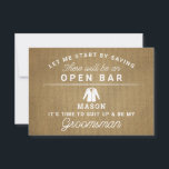 Agradecimento Seja Meu Cartão De Padrinho de casamento - Burlap<br><div class="desc">Pop a pergunta com esta carta lisa humorística e encantadora. Personalize a frente com o nome dele e as costas com a sua própria mensagem pessoal. Basta editar o nome e a mensagem no verso, selecionar uma quantidade de "1" e adicionar ao carrinho. Crie cartões personalizados para toda a festa...</div>