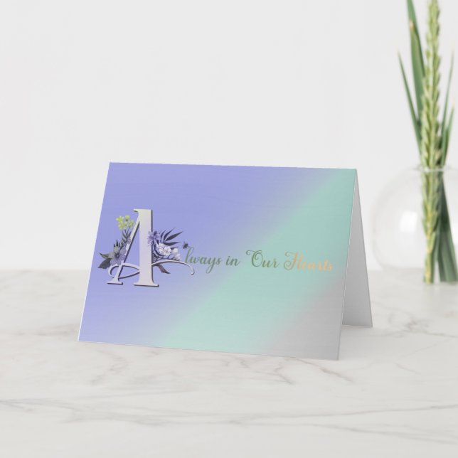 Agradecimento Sempre em nosso Cartão de Memória do Coração (Frente)