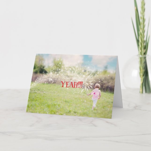 AGRADECIMENTO SIM - ELES FIZERAM UM CARTÃO DE PARABÉNS (Frente)