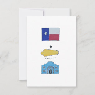 Agradecimento Símbolos do cartão de Texas