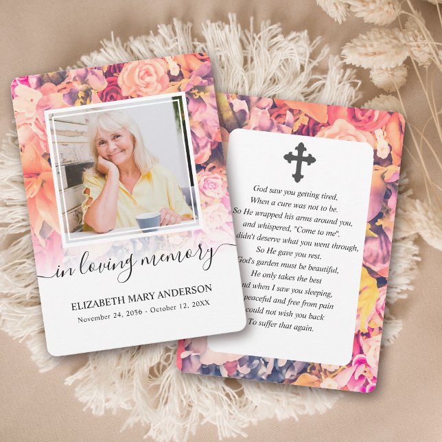 Agradecimento Simpatia por aquarela brilhante Cartão de Oração F (Criador carregado)