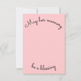 Agradecimento Simples Que Sua Memória Seja Um Cartão de condolên