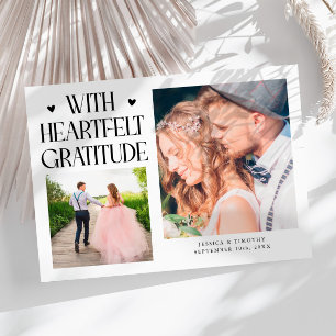Agradecimento Sincero Casamento Branco Multi Foto