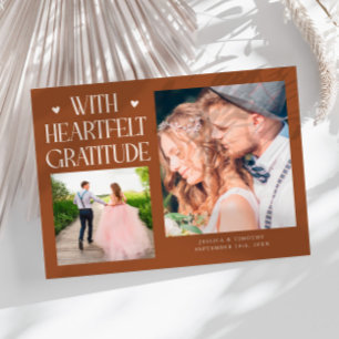 Agradecimento Sincero Foto de Casamento em Terraco