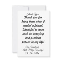 Skaymarts | Cartão de Script de Agradecimentos Esp