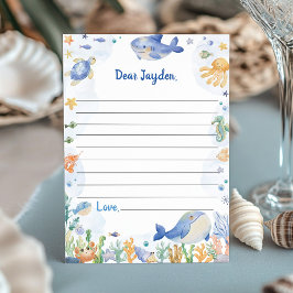 Agradecimento Sob o Cartão de Mensagem de Cápsula Horária do Sea