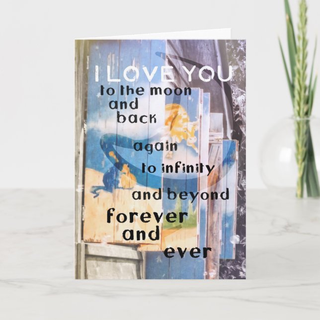 Agradecimento SOBRE O Cartão de Saudação da Lua (Frente)