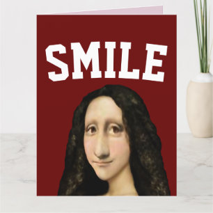 AGRADECIMENTO SORRISO MODERNO DE MONA! CARTÃO DE ANIVERSÁRIO