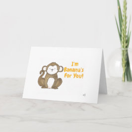 Agradecimento Sou Bananas para você - Cartão de Banana