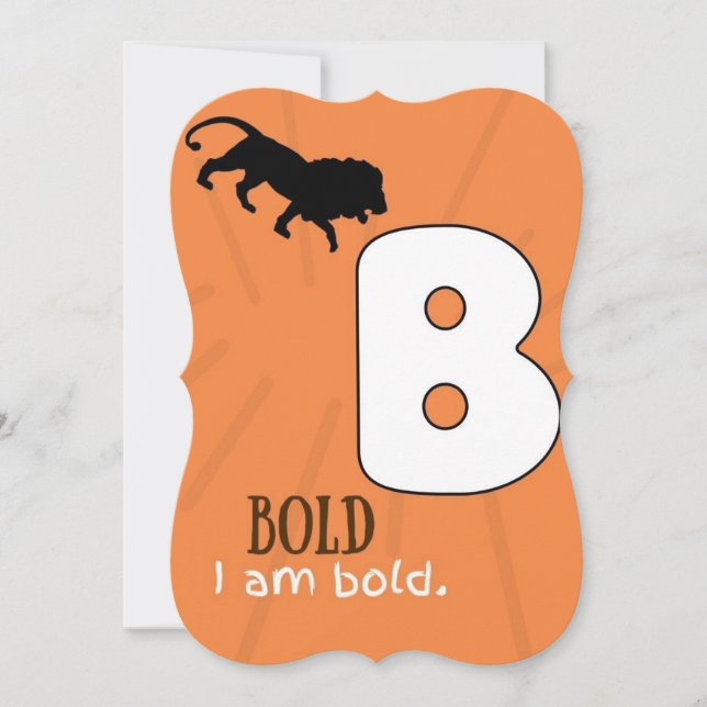 AGRADECIMENTO SOU O CARTÃO DE AFIRMAÇÃO ALFABET B PARA CRIANÇAS (Frente)